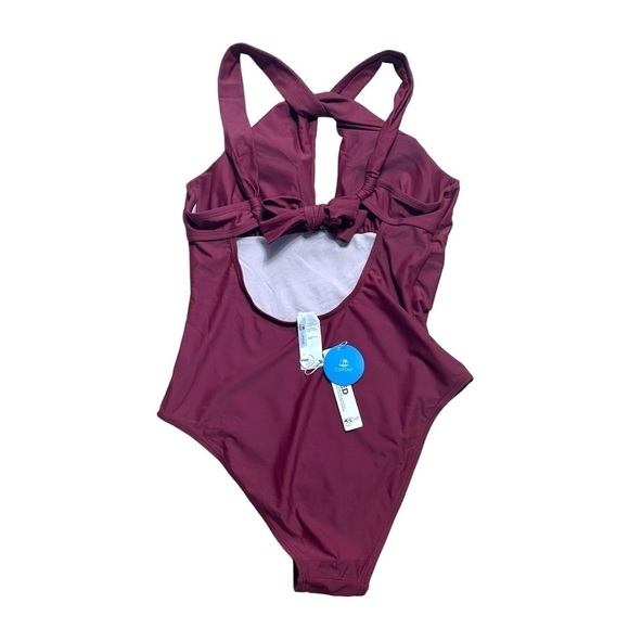 Cupshe Keeping it Cool Keyhole High Neck One Piece Swimsuit Women’s US M - Picture 7 of 7